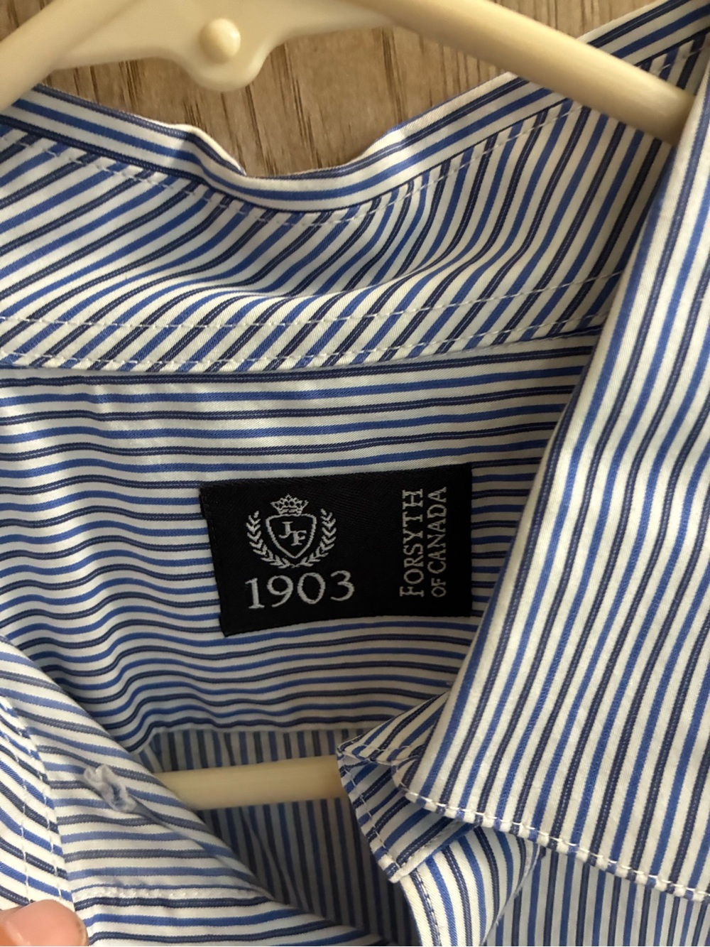 Blue Striped Dress Shirt